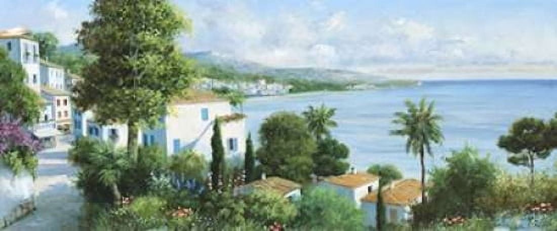 Ocean village Canvas Art - Peter Motz (10 x 20)