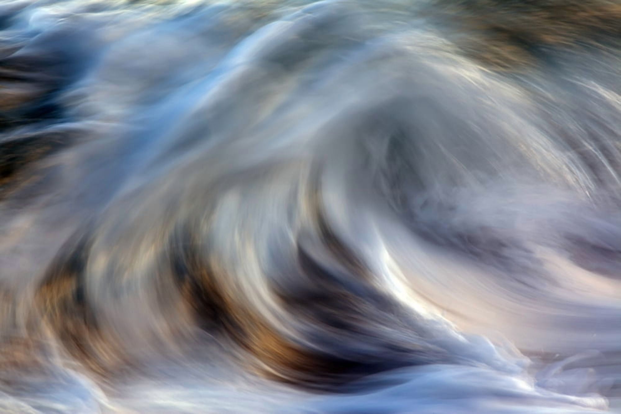 Ocean wave blurred by motion Hawaii United States of America Canvas Art - Vince Cavataio Design Pics (19 x 12)