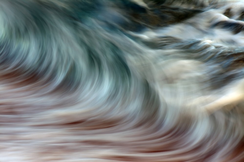 Ocean wave blurred by motion Hawaii United States of America Canvas Art - Vince Cavataio Design Pics (38 x 24)