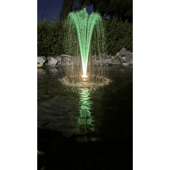 OceanMist 36 LED Floating Fountain with Pump, Color Light