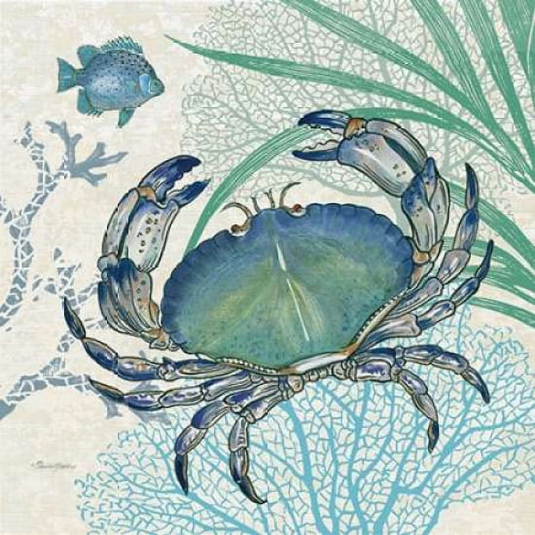 Oceana Indigo Sea Life II Canvas Art - Pamela Gladding (24 x 24)