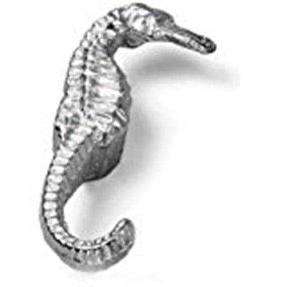 Oceana Sea Horse Knob - Left Side Facing, Polished Chrome