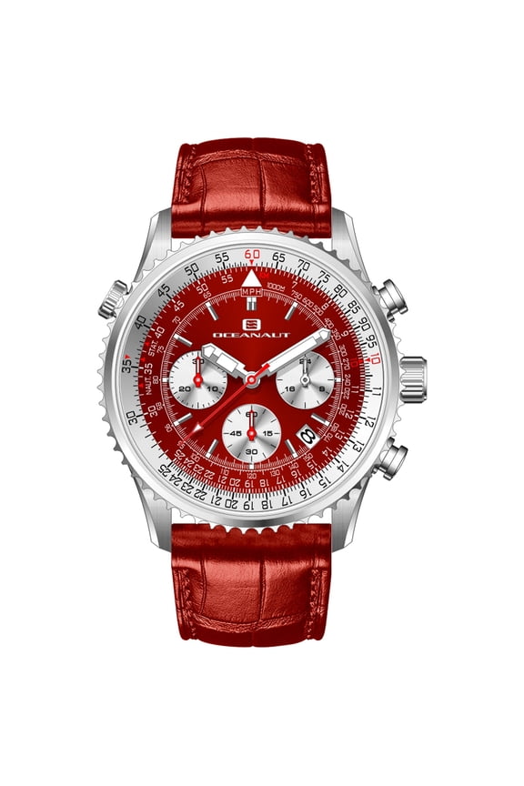 Men's Flight Red Dial Watch - OC0129