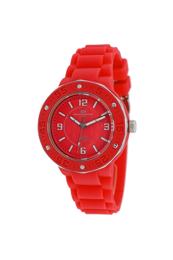 Women's Acqua Red Dial Watch - OC0225