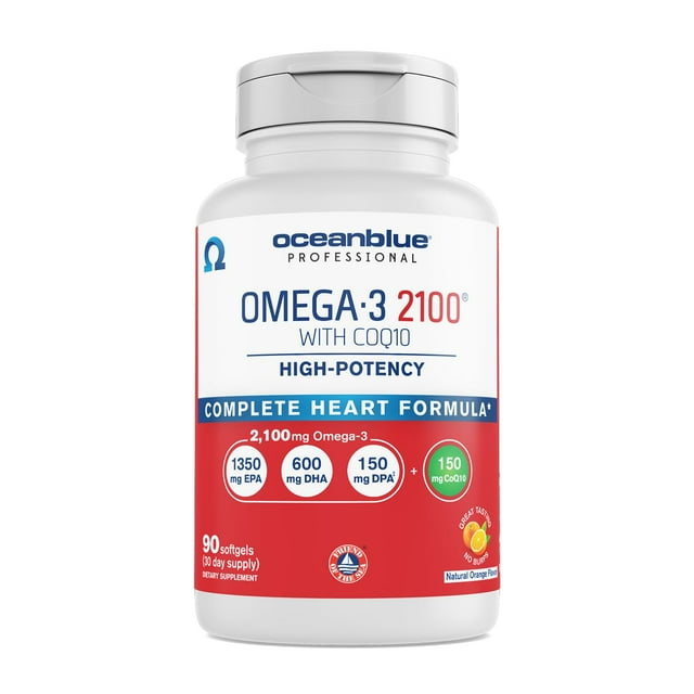 Oceanblue Professional Omega3 2100 with CoQ10 90 ct (30 Servings)