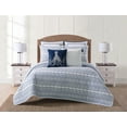 thumbnail image 1 of Oceanfront Resort Reef White and Blue Cotton 2-Piece Twin XL Quilt Set, coastal themed, for Men and Women, OEKO-TEX Certified Confidence, 1 of 4