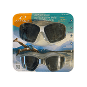 Oceanic 100% UVA/UVB Protection Anti-Fog Unisex Adult Swim Goggles 2-Pack Ages 14+