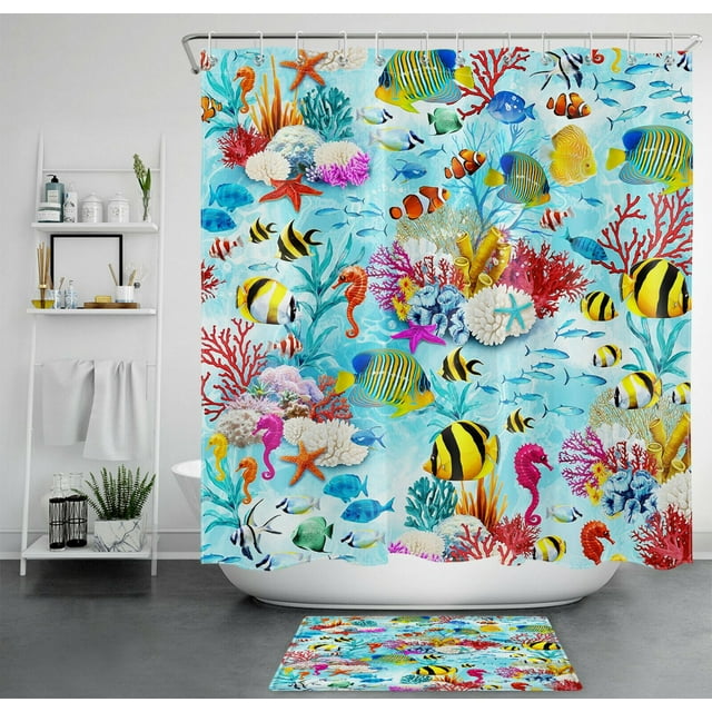 Oceanic Bliss: Dive into Serenity with our Starfish and Reef Shower