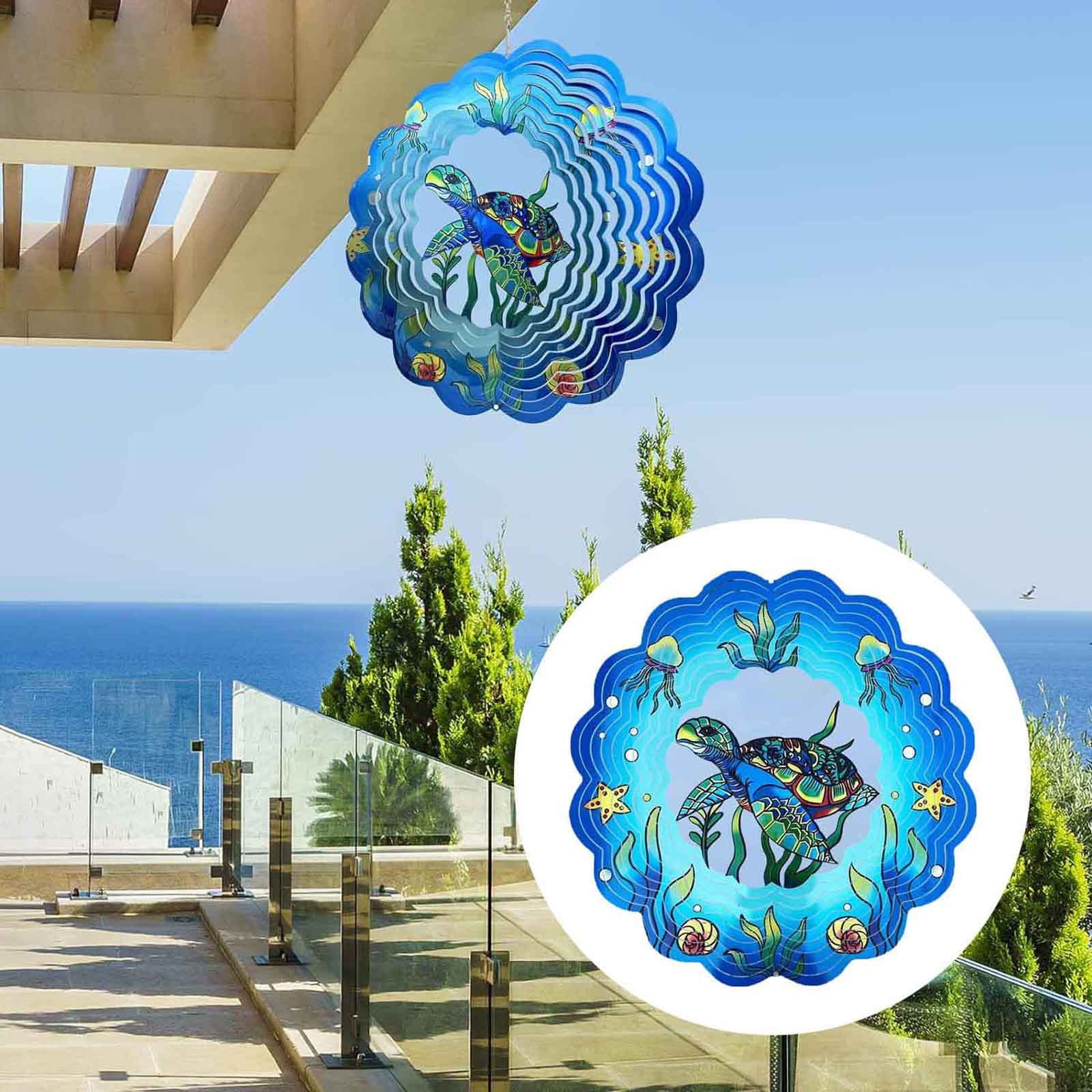 Oceanic Charm With Graceful Sea Turtle Wind Chime Uniquely Designed As