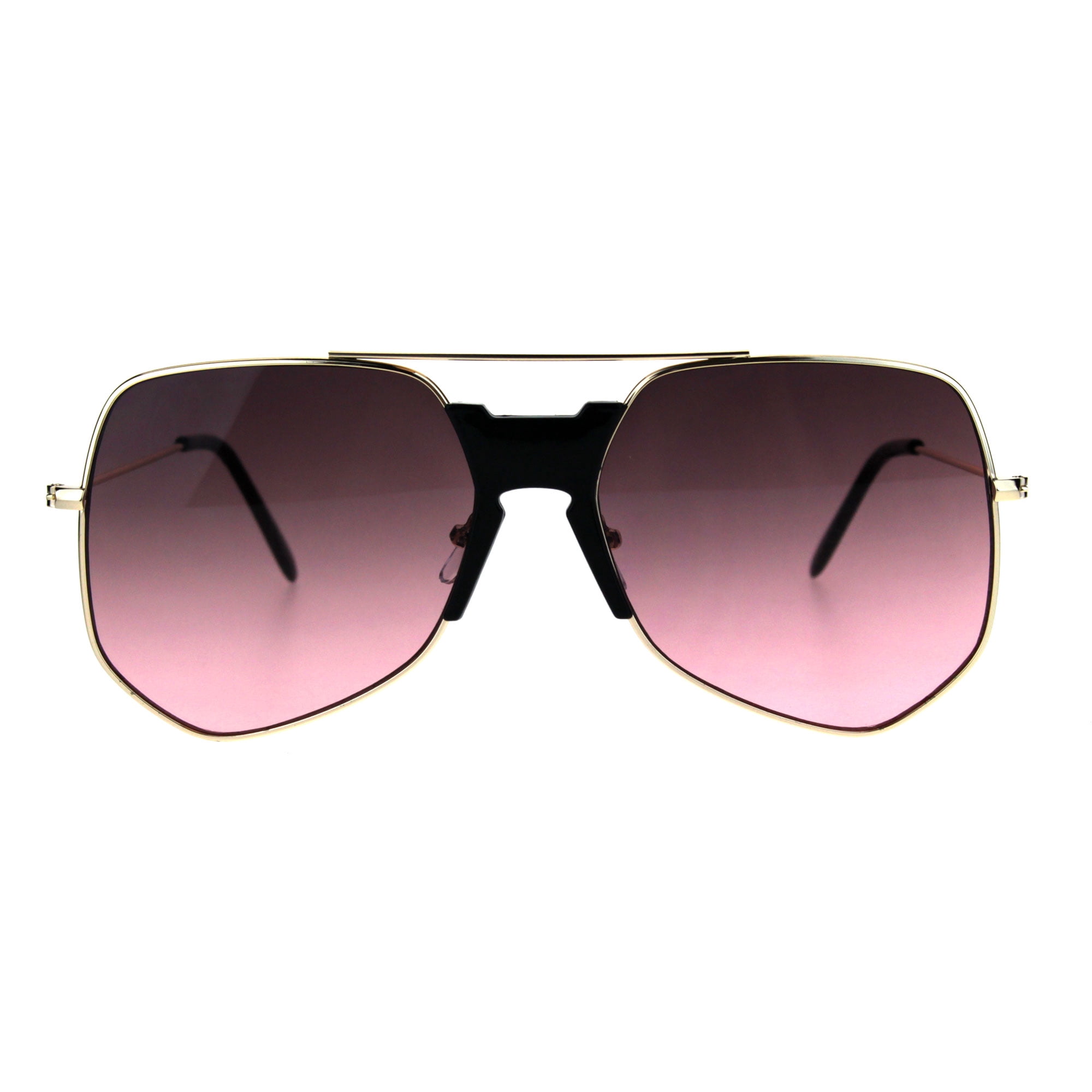 Gradient Black-to-Pink Oversized Sunglasses Guess Oversized Sunglasses Shiny Black Frame Gray Pink  main image 3