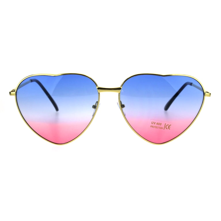 Oceanic Gradient Lens Heart Shape Valentine Love Metal Rim  display picture 1