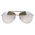 thumbnail image 1 of Oceanic Gradient Lens Rimless Luxury Designer Fashion Aviator Sunglasses Silver Mirror, 1 of 4