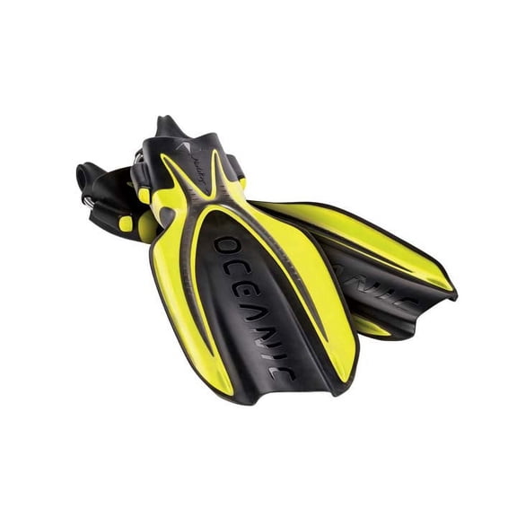 Oceanic Manta Ray Open Heel Fins with Spring Straps
