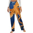 thumbnail image 1 of Oceanic Octopus Artwork Winter Female Pants Flannel High Waist Women Pants Lady Warm Straight Leg Plush Trousers, 1 of 7