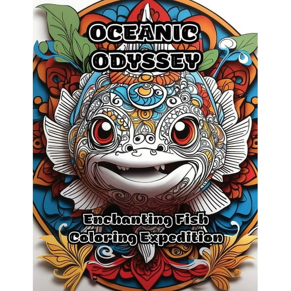 Oceanic Odyssey: Enchanting Fish Coloring Expedition, (Paperback)