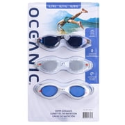 نظارات سباحة Oceanic مقاس واحد تناسب معظم الأشخاص، 3 قطع مقاس L/XL