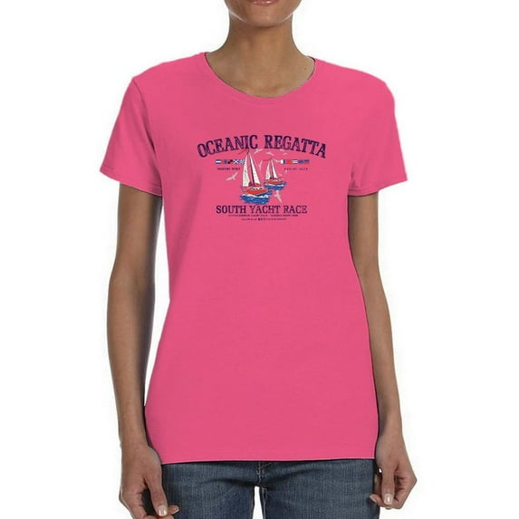 Oceanic Regatta Shaped T-Shirt Women -Image by Shutterstock, Female XX-Large