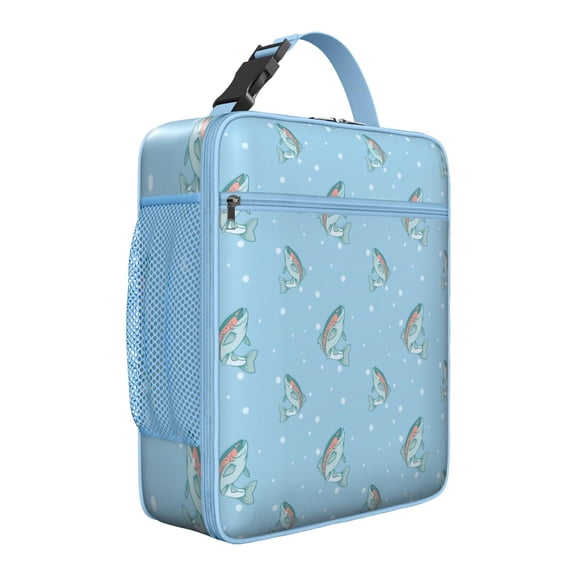 Oceanic Seahorse Lunch Cooler Bag, Insulated Leakproof Lunch Box for Fishing & Beach - Reusable Portable Tote for Men Women Outdoor
