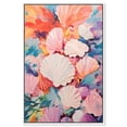 thumbnail image 1 of Oceanic Shells II Canvas Modern Color Abstract by Art Remedy, White Frame, 10" x 15", 1 of 7