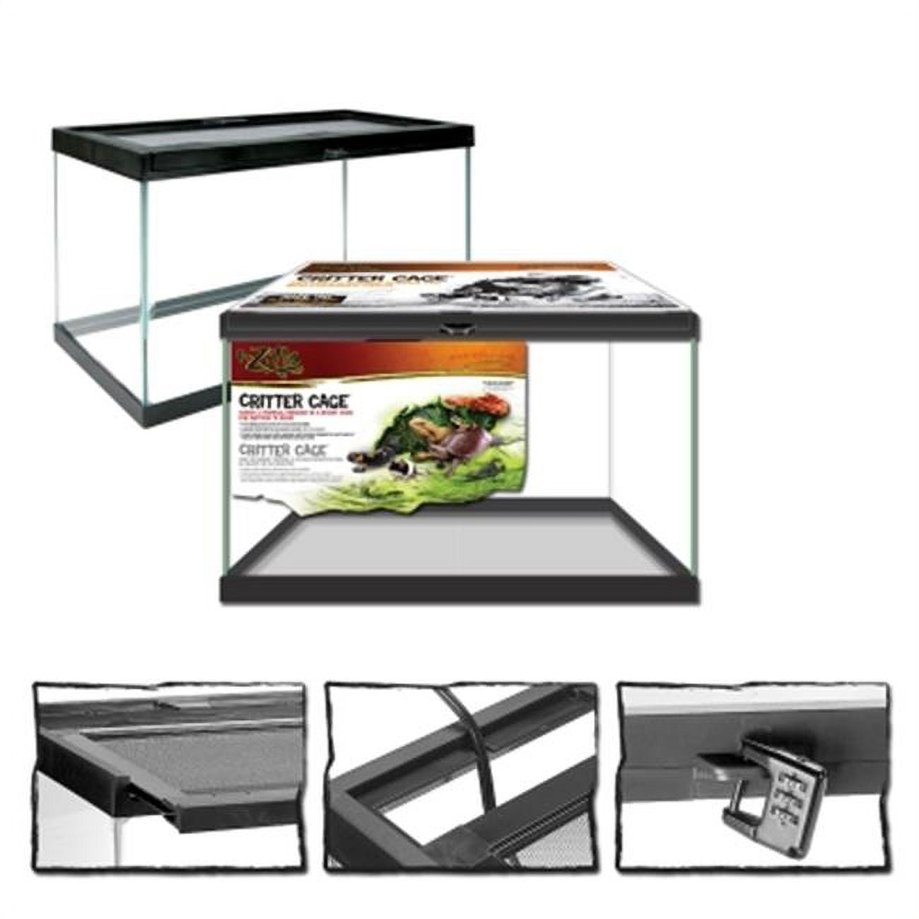 Oceanic Systems OC66021 10 Critter Cage - Black Terrarium