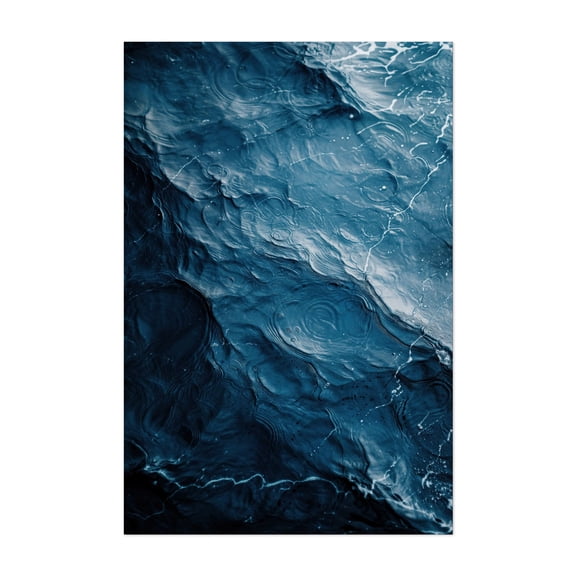 Oceanic Whirl - Photography Abstract Waves Ocean Water Seascape Nature Unframed Wall Art Print 5 x 7 inches