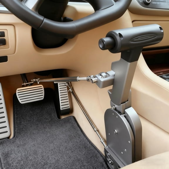 OceanicEcho Hand Controls for Disabled Drivers, Permanent Handicapped Push/Pull Controls for Automatic Cars, Safe Install, Fits Most Vehicles