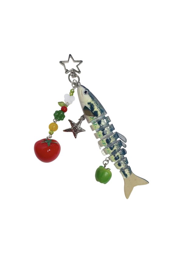 Oceanics Styles Movable Fish Keychain Wear Portable Size for Keys Ideas