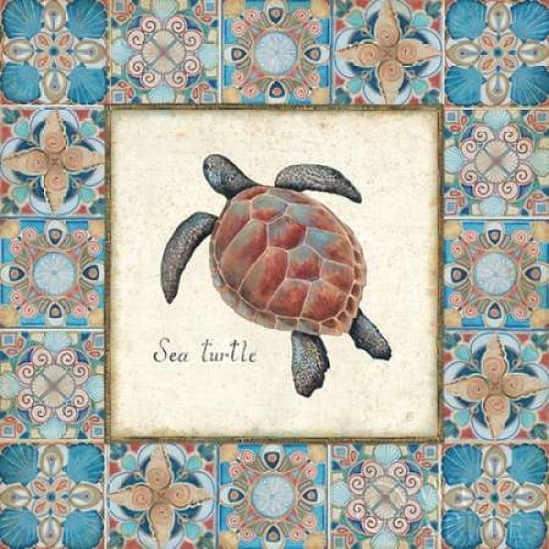 Oceanography Framed II v2 Canvas Art - Daphne Brissonnet (24 x 24)