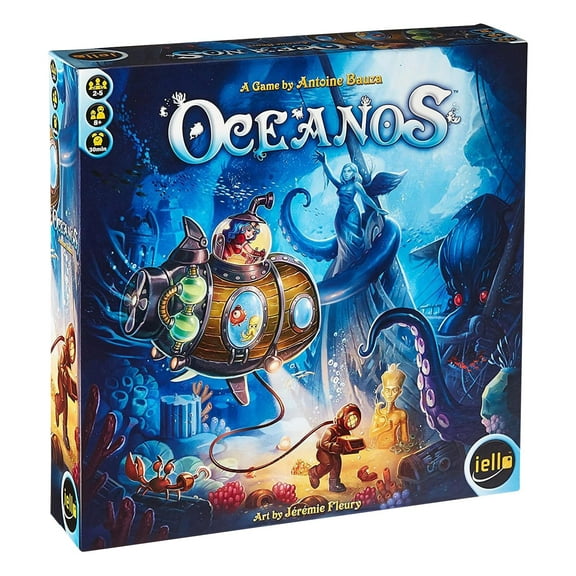 Oceanos Board Game Pilot your Submarine Explore Underwater Animals Species IELLO