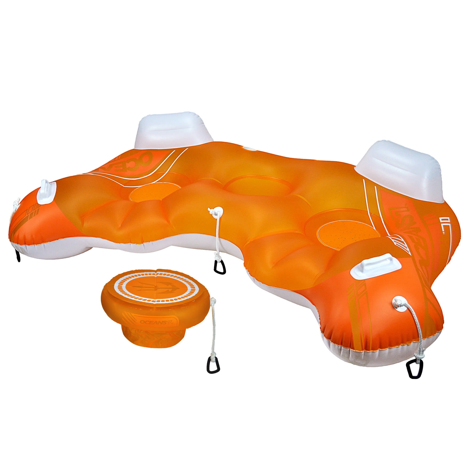 Oceans 7 Lake Lounge 2Person River Tube, Mango