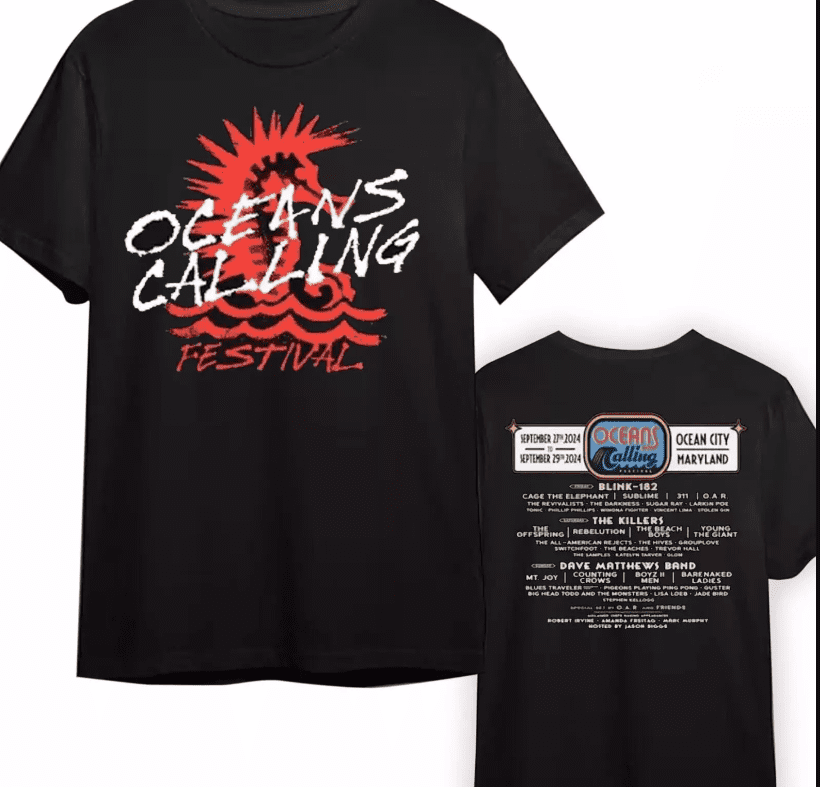Oceans Calling Festival On Sep 2729 2024 Ocean City Md Poster Shirt