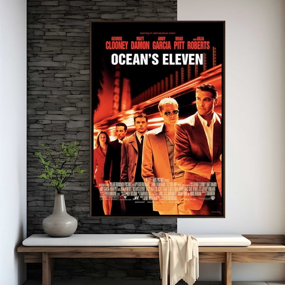 Oceans Eleven Movie Poster, Movie Art, Wall Decor, Unframed Paper Poster 8x10in