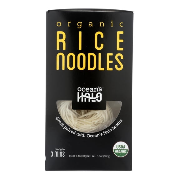 Oceans Halo Organic Rice Noodle, 5.6 Ounce -- 5 per Case.
