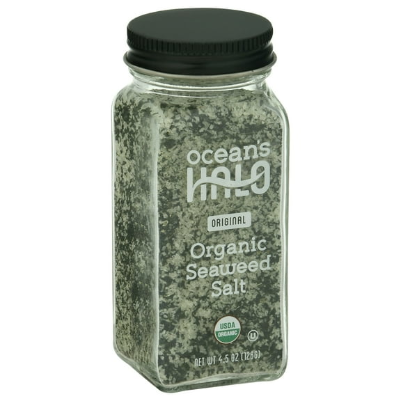 Oceans Halo Seasoned Seaweed Snacks Salt 4.5 oz (Pack Of 6)