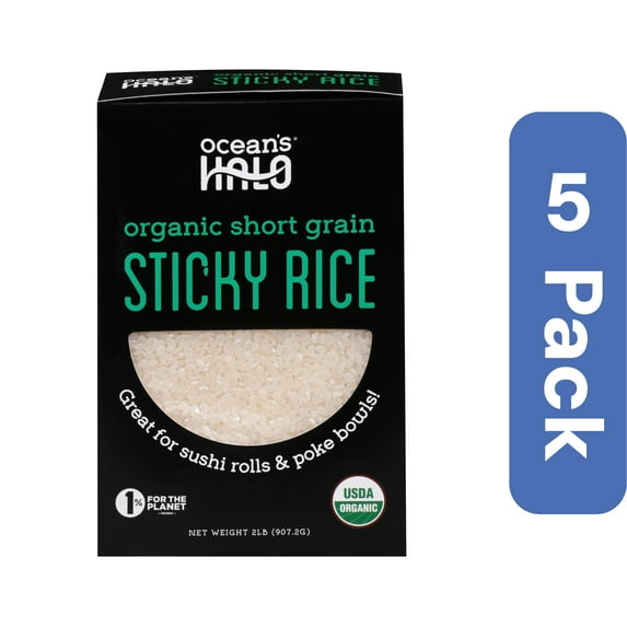 Oceans Halo Sticky Rice 32 oz (Pack Of 5)