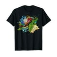thumbnail image 1 of Oceans Of Possibilities Summer Reading 2023 Sea Turtle T-Shirt Black Tee, 1 of 5