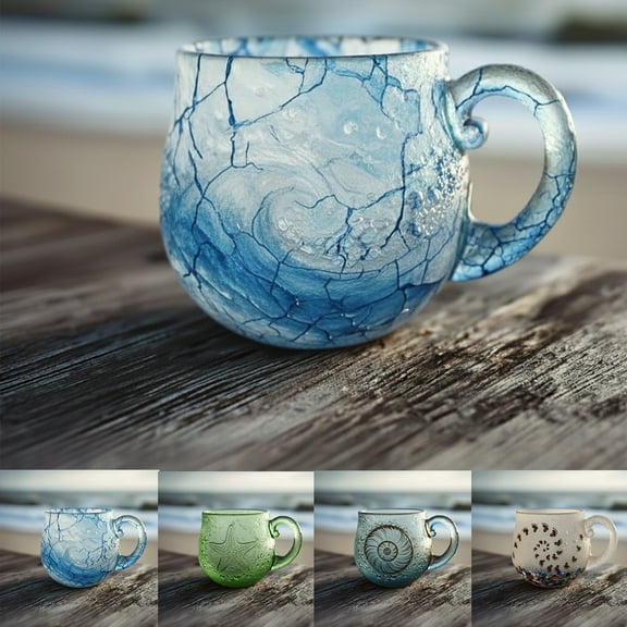 Oceans Themed Mugs, Sea Life Ceramic Coffee Cups Featuring Vibrant Marine Animal Designs and A Comfortable Handle, Ideal for Home Kitchen Use Or As A Thoughtful Gift for Ocean Lovers Blahzhy