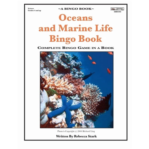 Oceans and Marine Life Bingo Book: Complete Bingo Game In A Book (Bingo Books)
