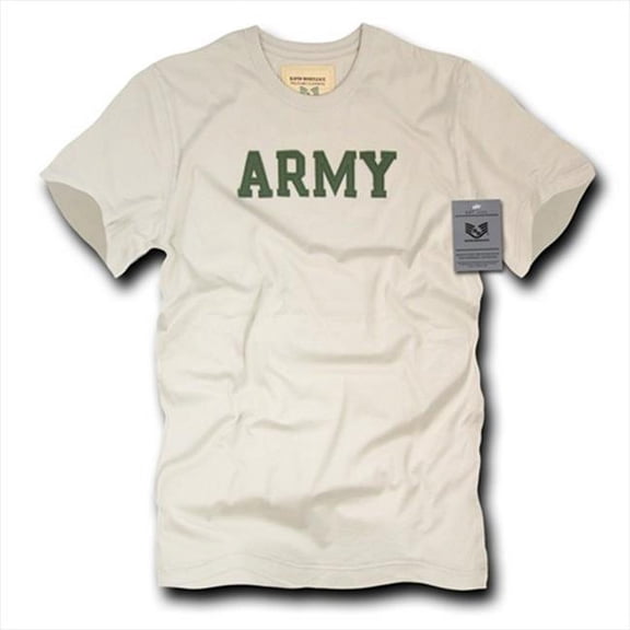 RapDom Army Oceanside Applique Mens Tee [Sand - L]