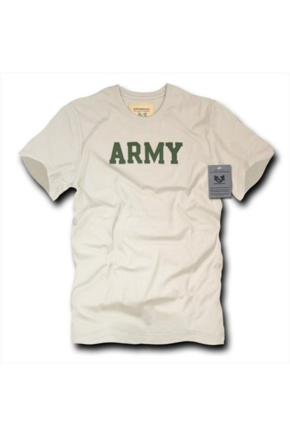 RapDom Army Oceanside Applique Mens Tee [Sand - L]