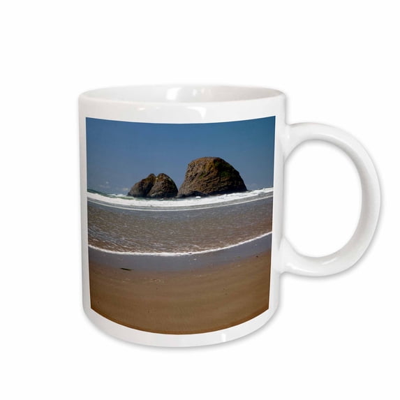 3drose, Oceanside Beach State Wayside, Oregon, Usa - Us38 Jwi0541 - Jamie and Judy Wild, 15oz Mug