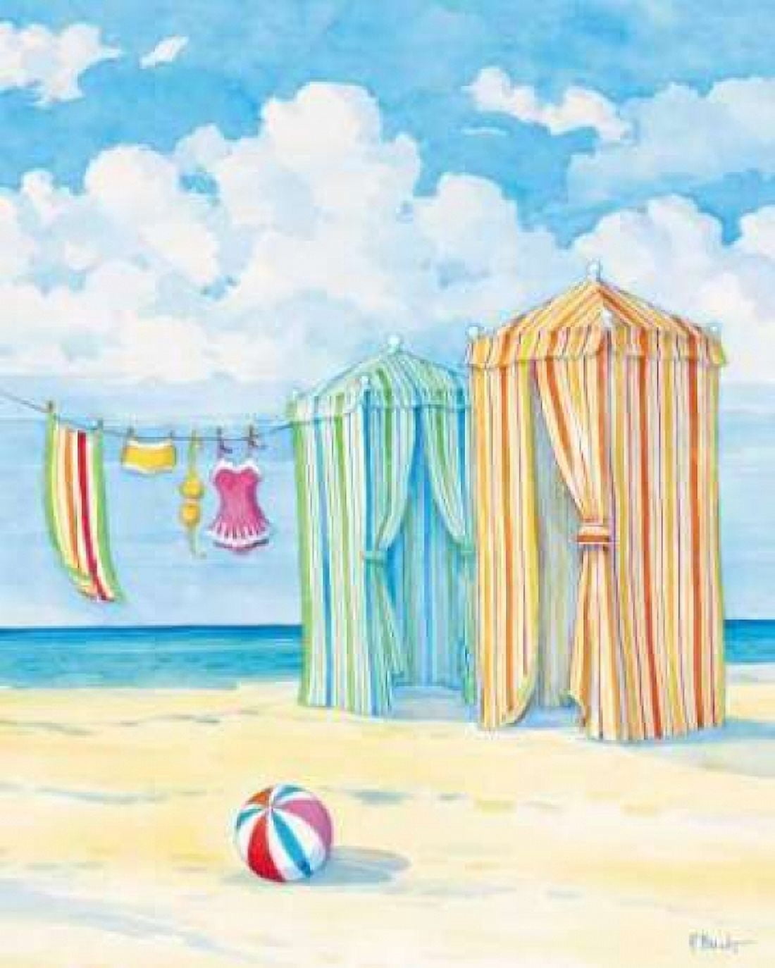Oceanside II Canvas Art - Paul Brent (24 x 30)