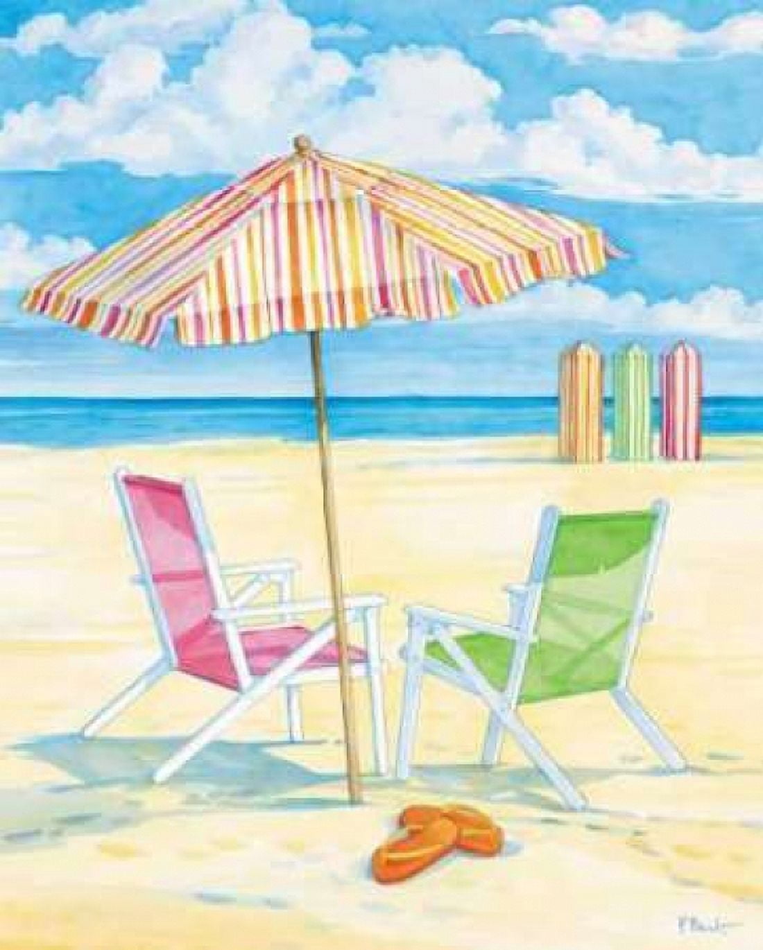 Oceanside III Canvas Art - Paul Brent (24 x 30)