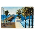 thumbnail image 1 of Oceanside Pier California - From an Original Color Painting by Wade Koniakowsky - 8 x 12 inch Vintage Wood Art Sign, 1 of 4