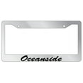 thumbnail image 1 of Oceanside Script Chrome Plastic License Plate Frame EBS, 1 of 1