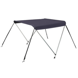Oceansouth 2 Bow Bimini Top Length: 5ft  (Mounting Width: 59"-67") - Sun Shade - Water Repellent - Blue