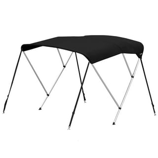 Oceansouth 3 Bow Bimini Top Length 6ft - (Mounting Width: 67" to 72") Sun Shade - Waterproof - Black