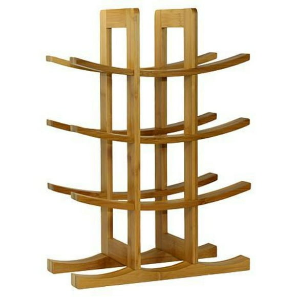 Oceanstar 12 Bottle Natural Bamboo Wine Rack
