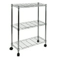 thumbnail image 1 of Oceanstar AUS1477 3-Tier Shelving All-Purpose Utility Cart- Chrome, 1 of 5