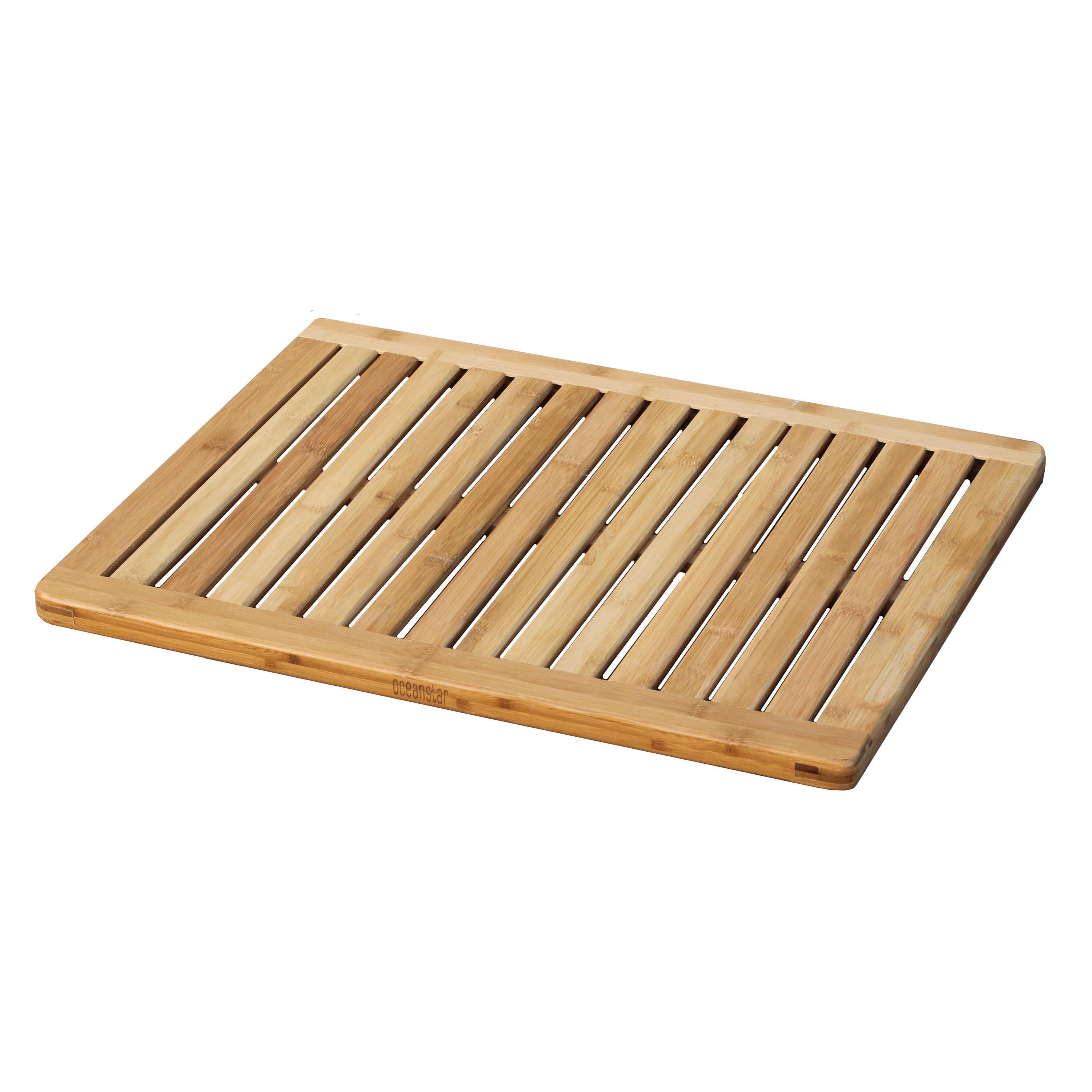 Natural Bamboo Non-Slip Floor and Bath Mat